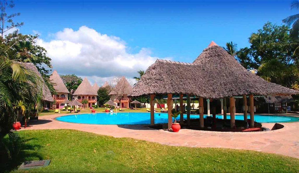 Hotel Neptune Paradise 4 stars Diani Beach kenya. Very good.